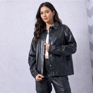 Adidas Always Original Faux Leather Track Jacket. - XL 

$53

Minimal wear